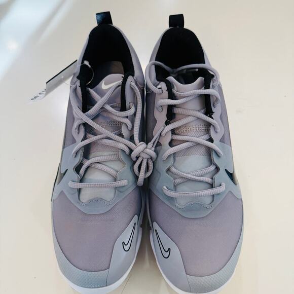 Nike Trout 5 Baseball Cleats Men\'s‎ Size 8 White Black Metal Spike Zoom NEW main image 3